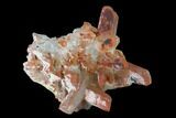 Natural, Red Quartz Crystal Cluster - Morocco #137464-2